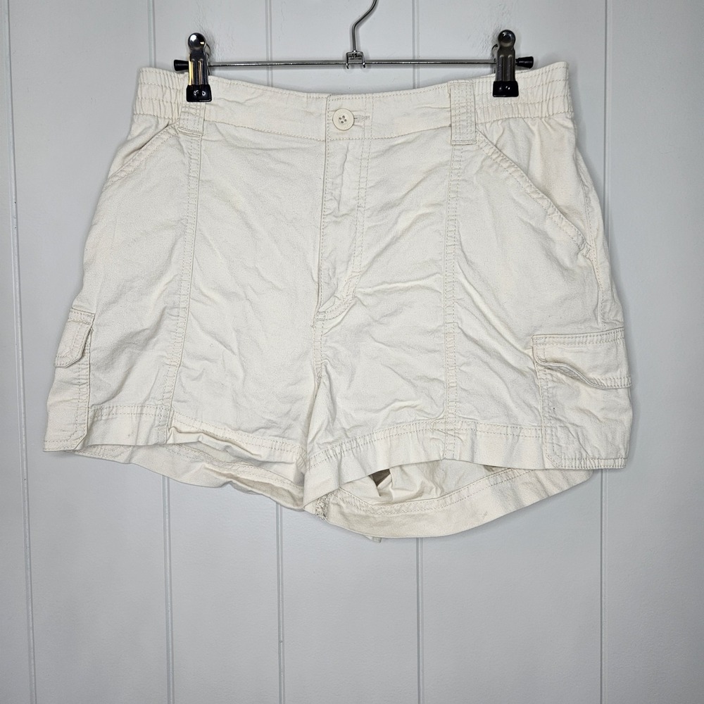 Hollestermom Shorts‎ Ultra High Rise Size 4 Medium Beige Pockets